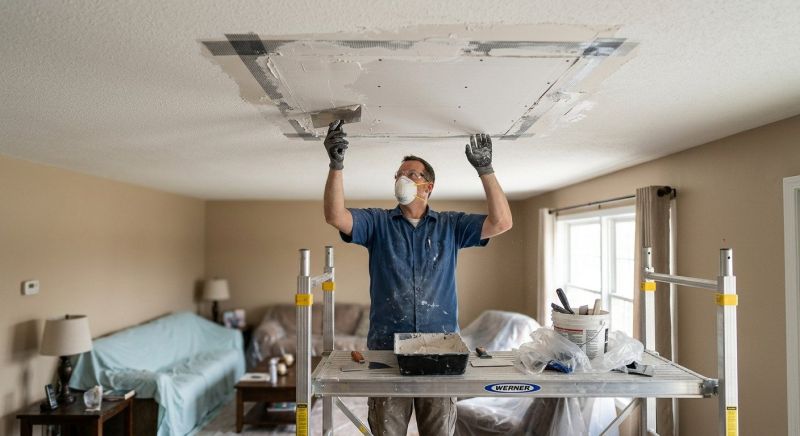 Basement Drywall Repair in Conroe, TX