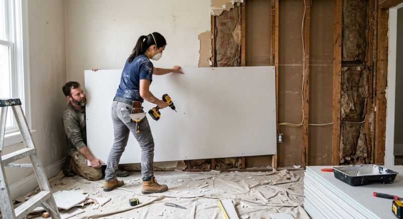 Ceiling Drywall Replacement in Kansas City, KS