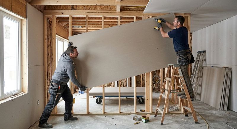 House Drywall Installation in Overland Park, KS